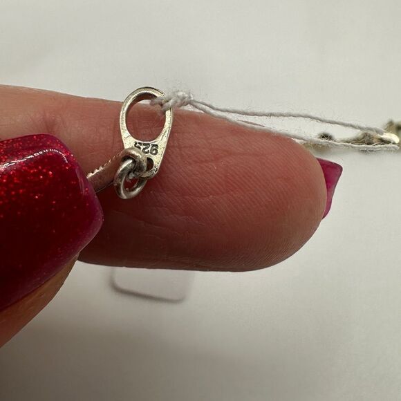 Beautiful marcasite and sterling silver hearts, stars, and flowers bracelet!